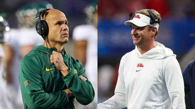 Lane Kiffin reacts to Baylor HC Dave Aranda's comment on recruiting success
