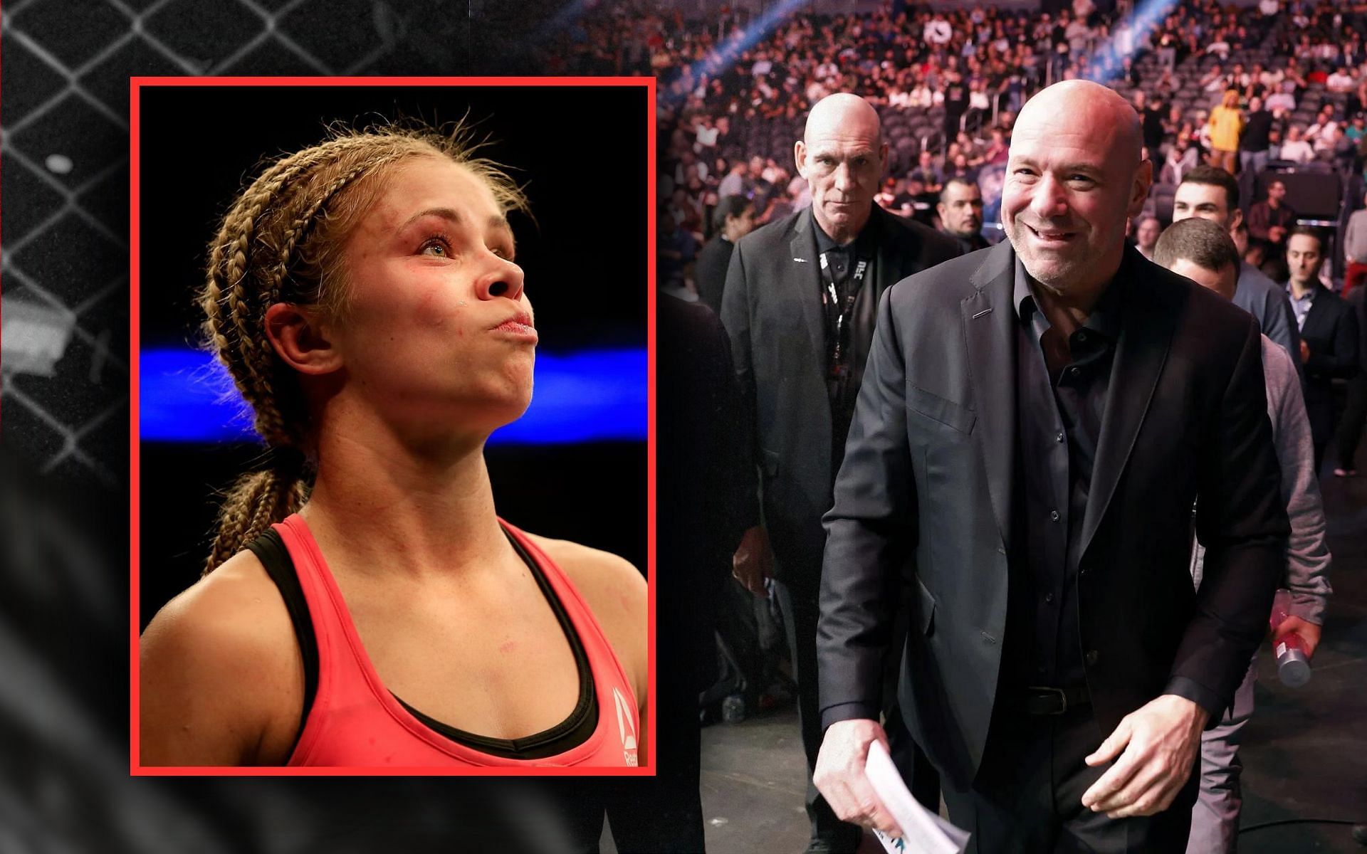 When Paige VanZant (inset) was left disapponted after Dana White