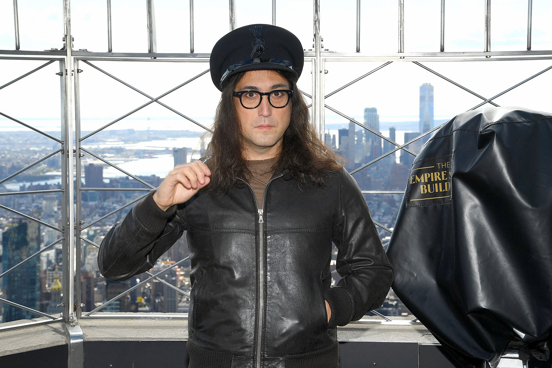 Sean Ono Lennon At Empire State Building Lighting Ceremony In Honor Of Father John Lennon