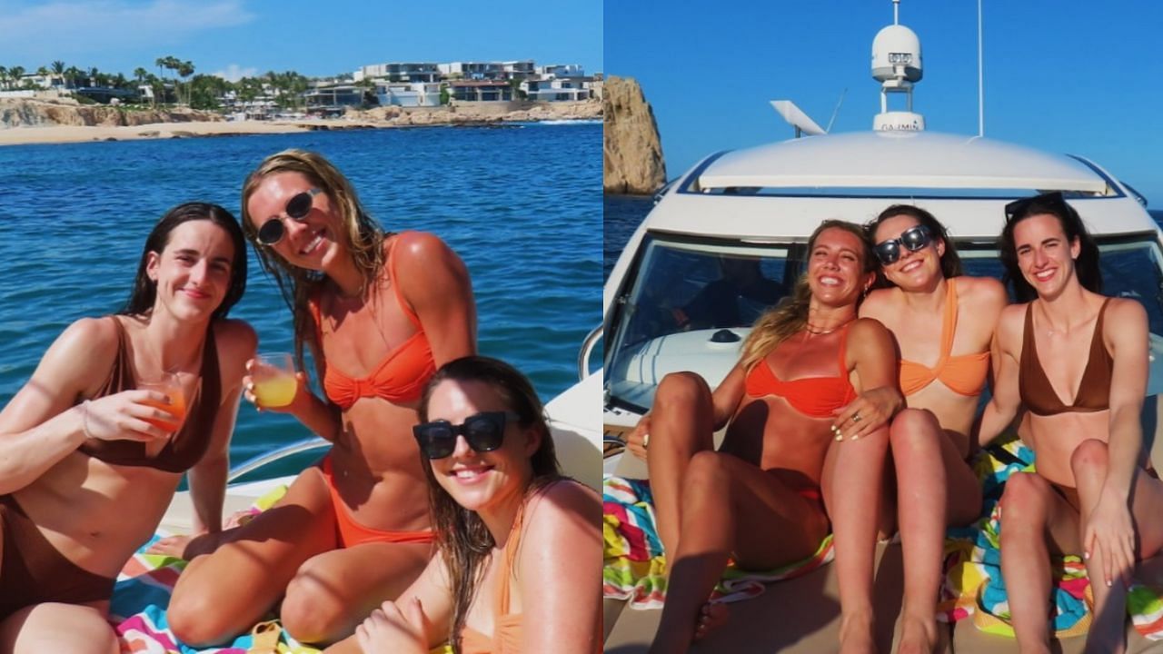 In Photos: Team USA Paris Olympics snub Caitlin Clark rocks brown swimwear  in boat ride with Lexie Hull