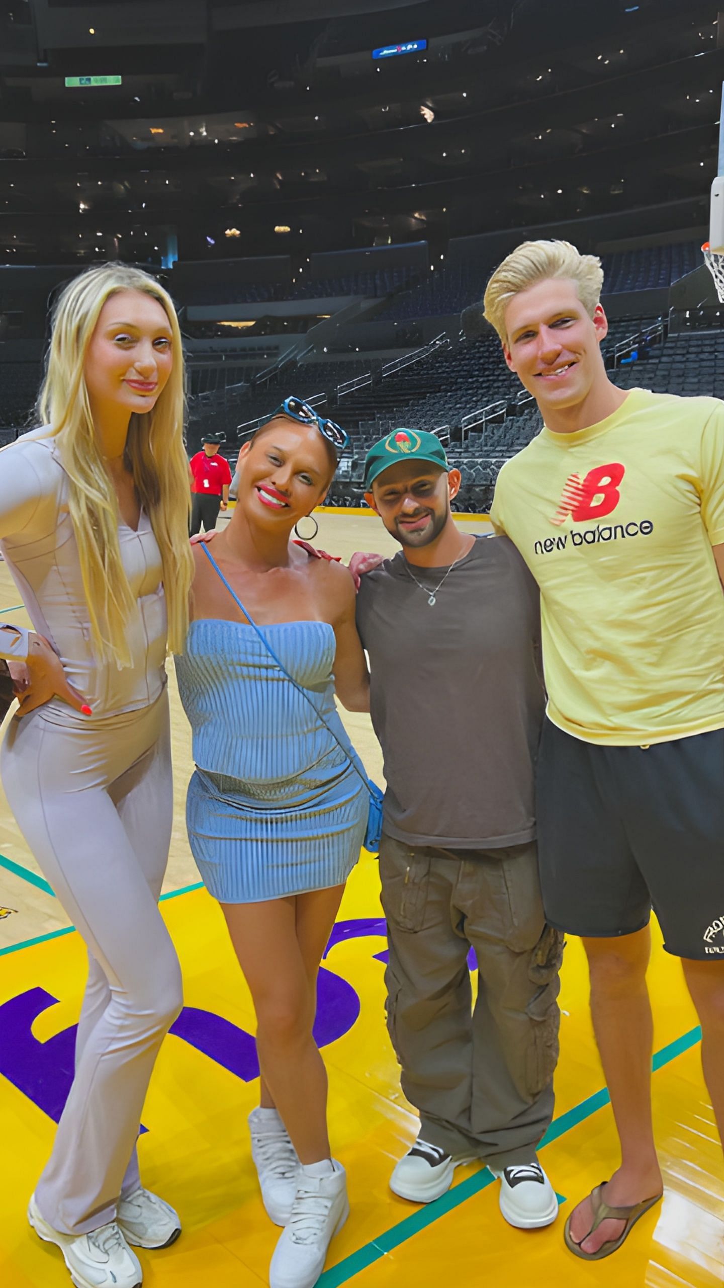 Brink at Sparks game with boyfriend (image credit: instagram/ben_da_felta)