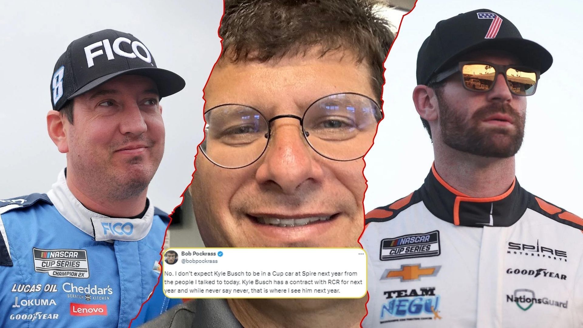 NASCAR insider (center) gives his take on Kyle Busch