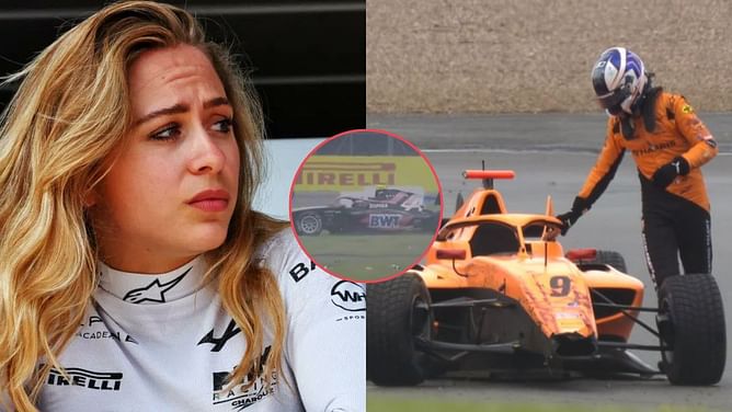 Watch: Alpine F3 driver involved in a horrifying crash in the F3 Feature race