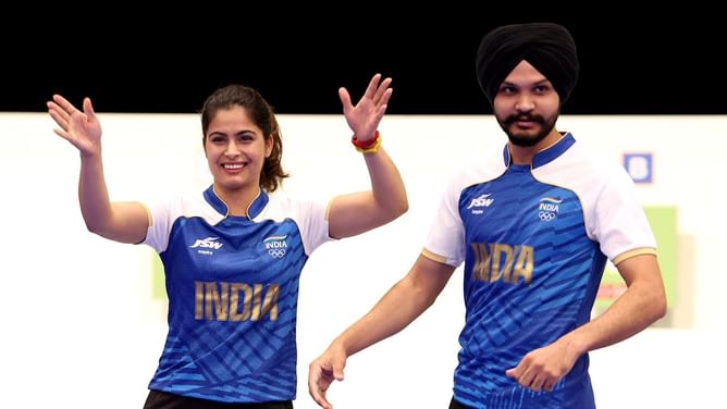 Manu Bhaker, Sarabjot Singh clinch bronze medal in 10m Air Pistol Mixed Team; second medal for India at Paris Olympics 2024