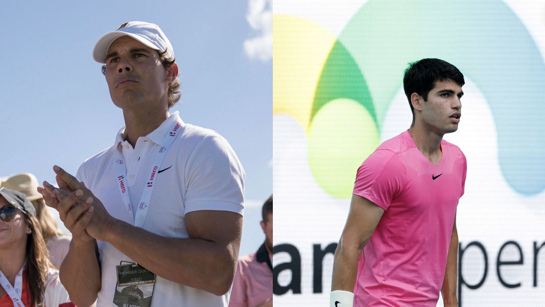 Rafael Nadal, Carlos Alcaraz (Images via IMAGN)