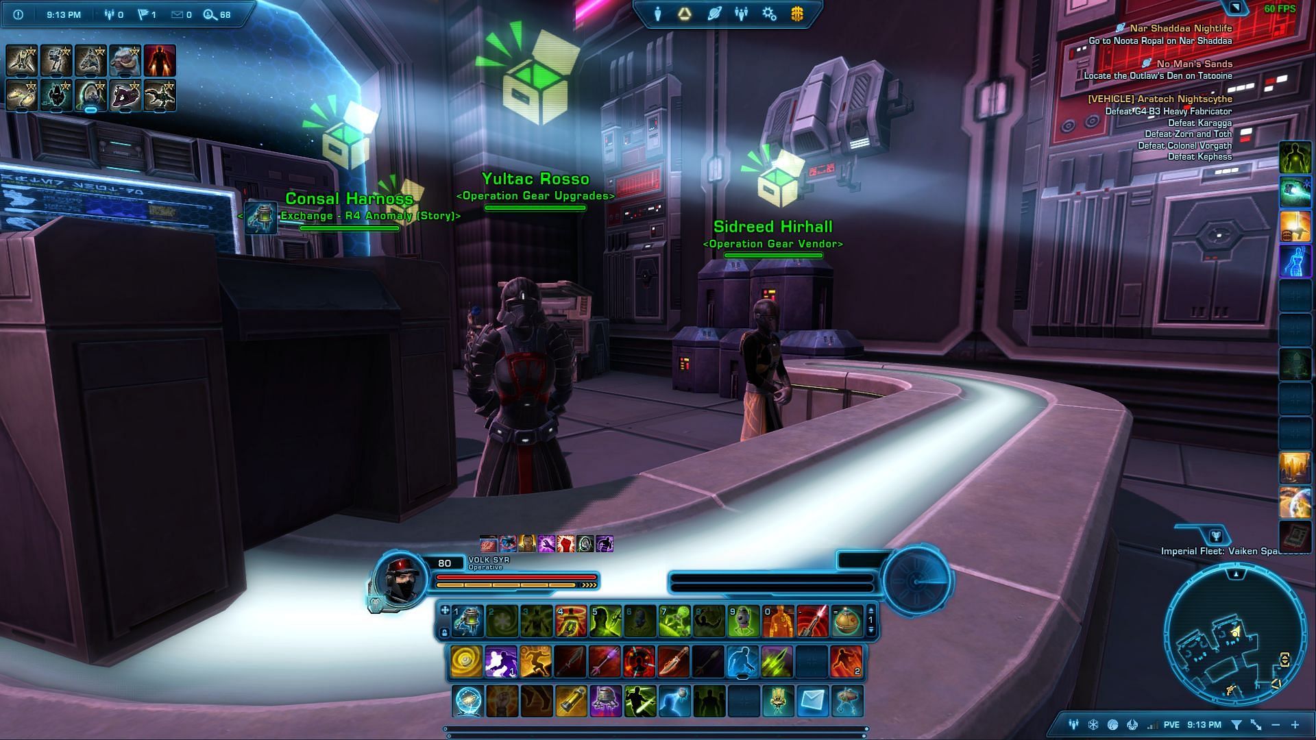 Operations gear vendors in SWTOR (Image via Electronic Arts)