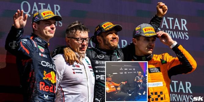 WATCH: Lewis Hamilton and Max Verstappen bewildered with Lando Norris’ tire strategy at F1 British GP