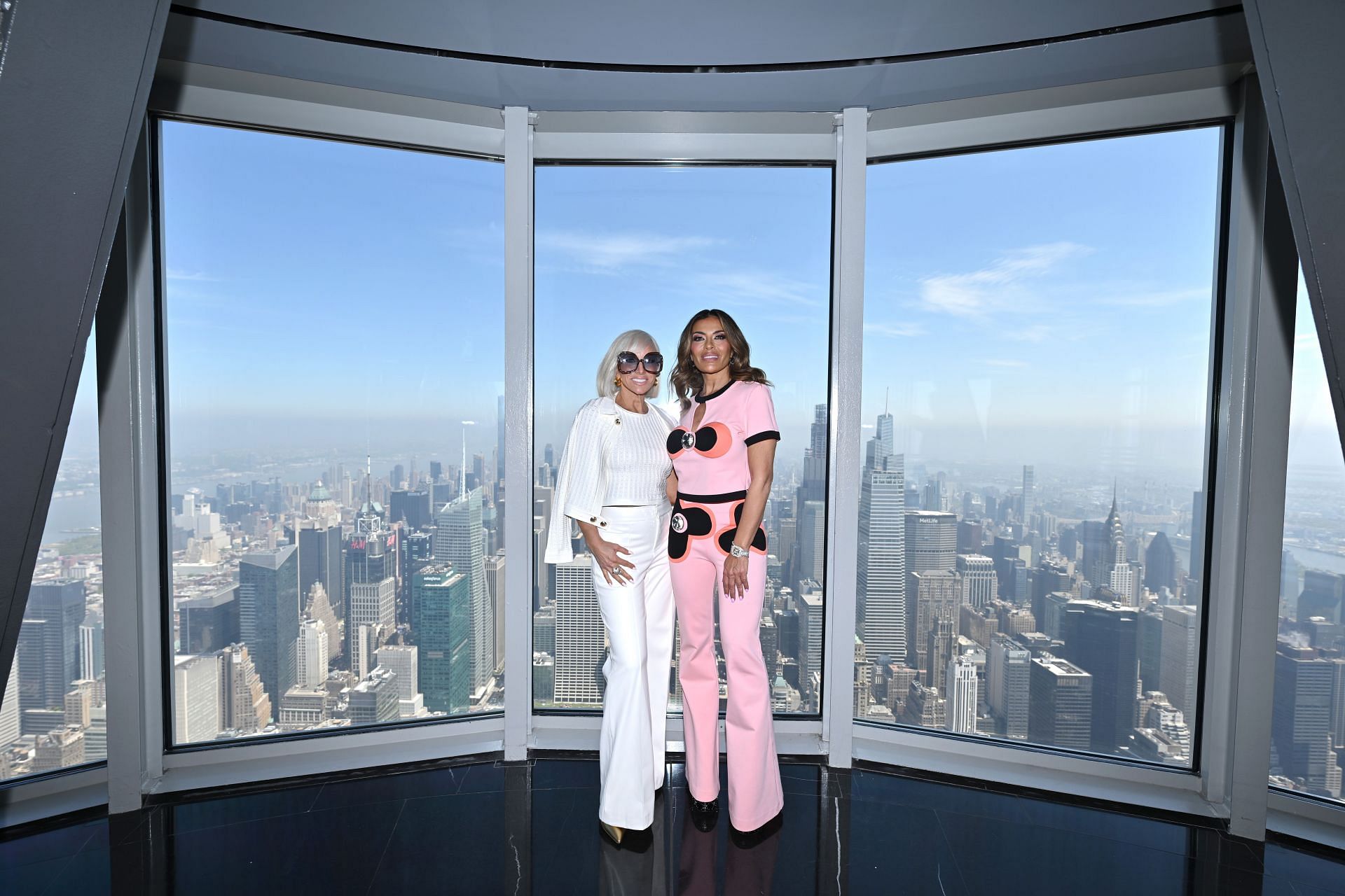 Margaret Josephs And Dolores Catania Of The Real Housewives of New Jersey Visit the ESB - Source: Getty