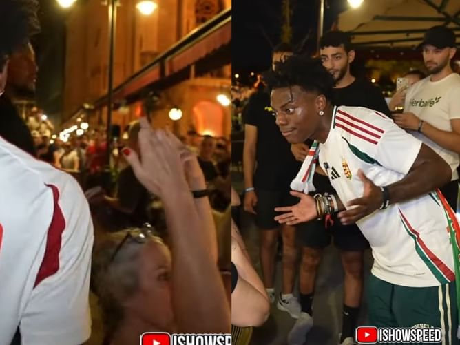 "Why are you showing the middle finger?": IShowSpeed confronts a woman about her gesture live on stream