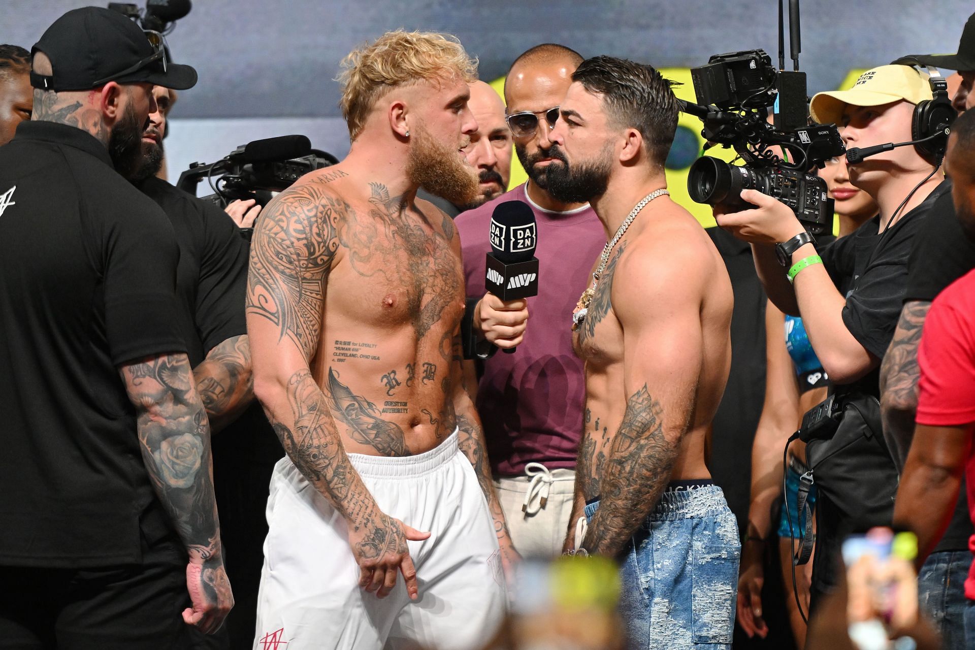 Jake Paul v Mike Perry - Weigh-in - Source: Getty