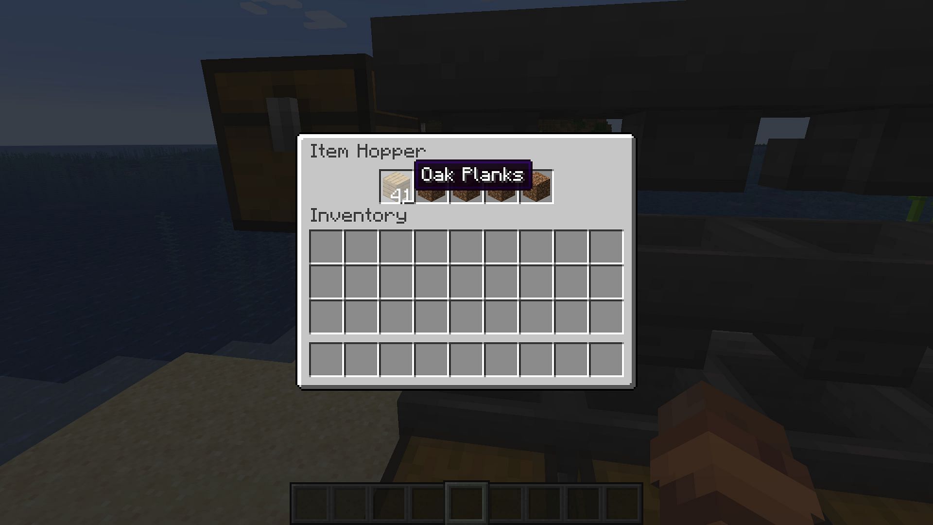 Make sure to add in specifically 41 of the desired item (Image via Mojang)