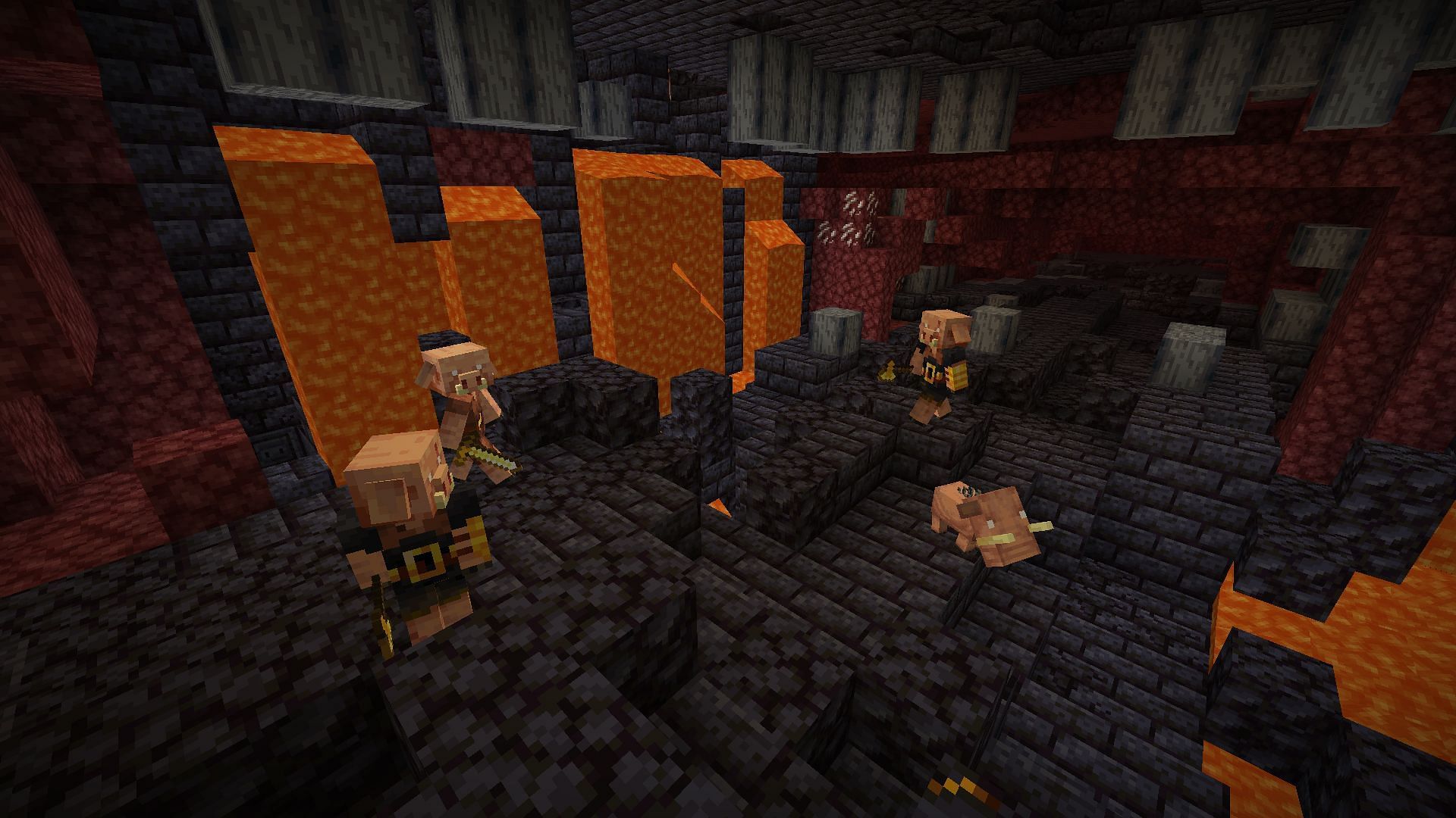 A bastion remnant where players might find the soul speed enchantment (Image via Mojang)