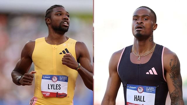 Noah Lyles (L) and Quincy Hall (R) (Source: Getty Images)