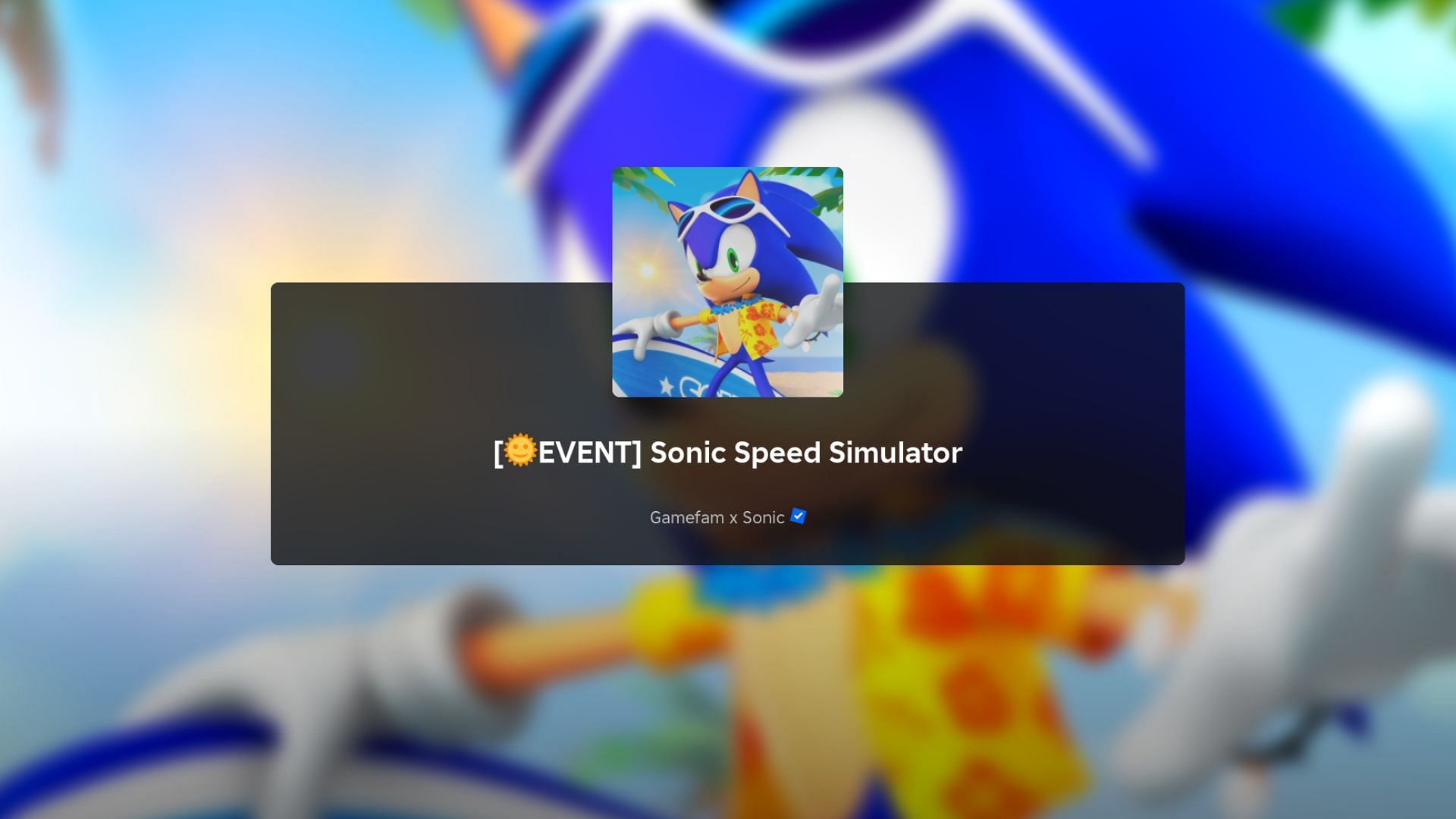 Sonic Speed Simulator