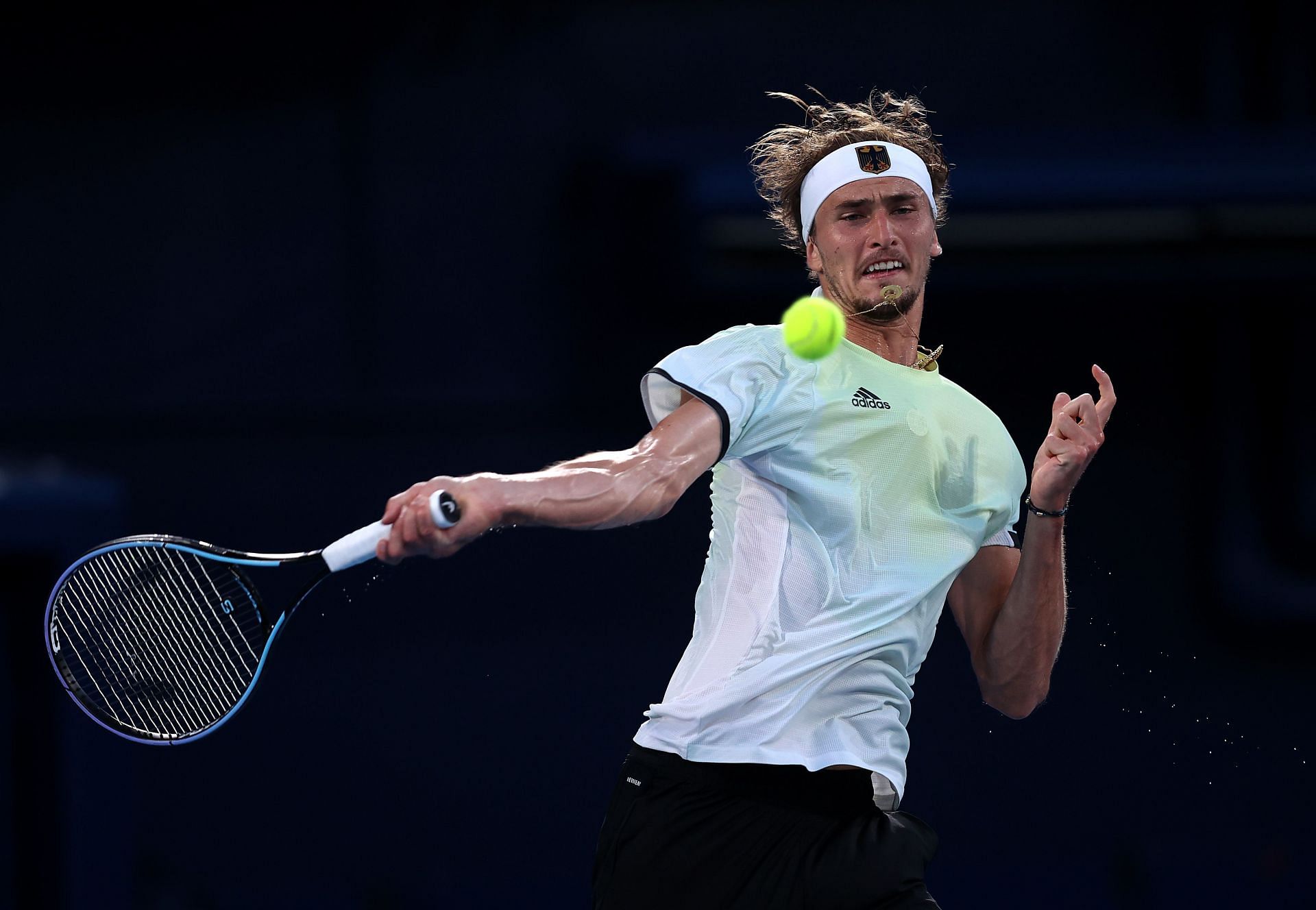 Alexander Zverev in action at the 2020 Summer Olympics (Source: Getty)