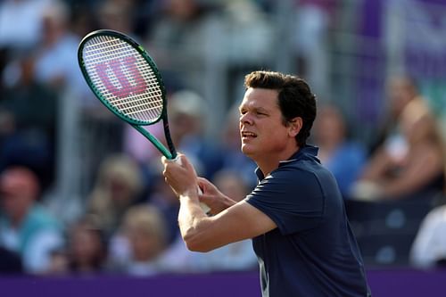 Milos Raonic at the Cinch Championships 2024. (Photo: Getty)