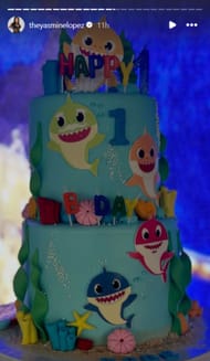 Kobe's birthday cake (Image: Yasmine's Instagram)