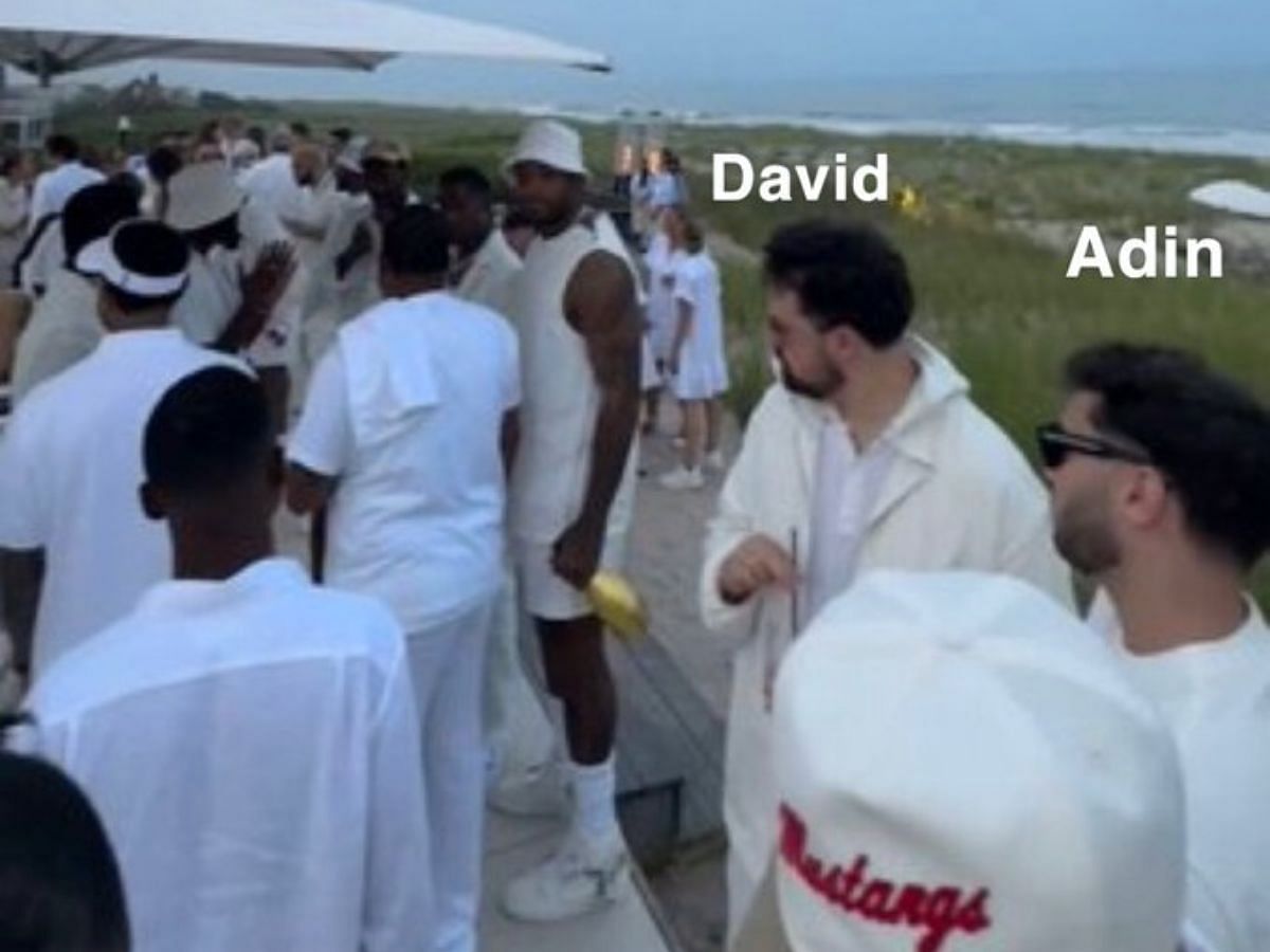 In Photos Adin Ross seen at Michael Rubin’s All White Party amid his