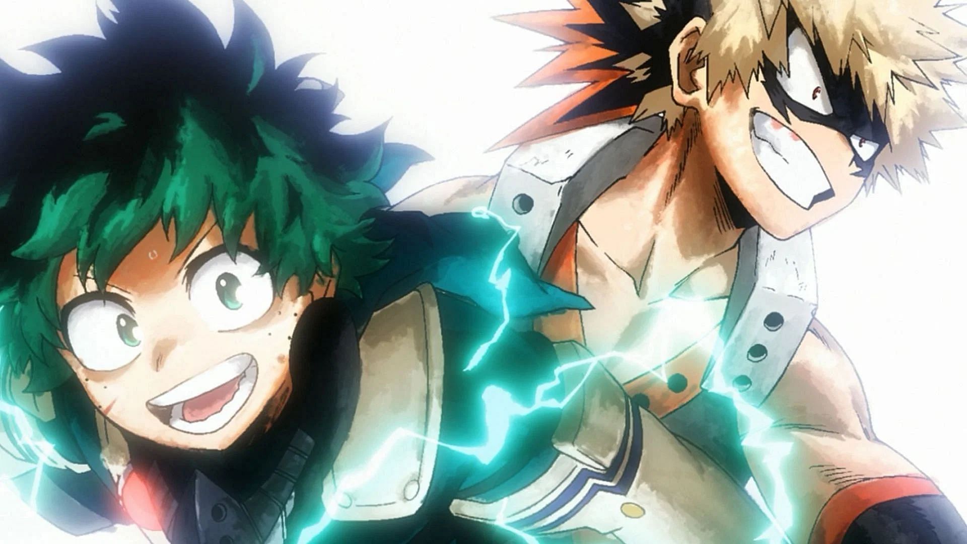 Deku and Bakugo as seen in My Hero Academia (Image via Bones)