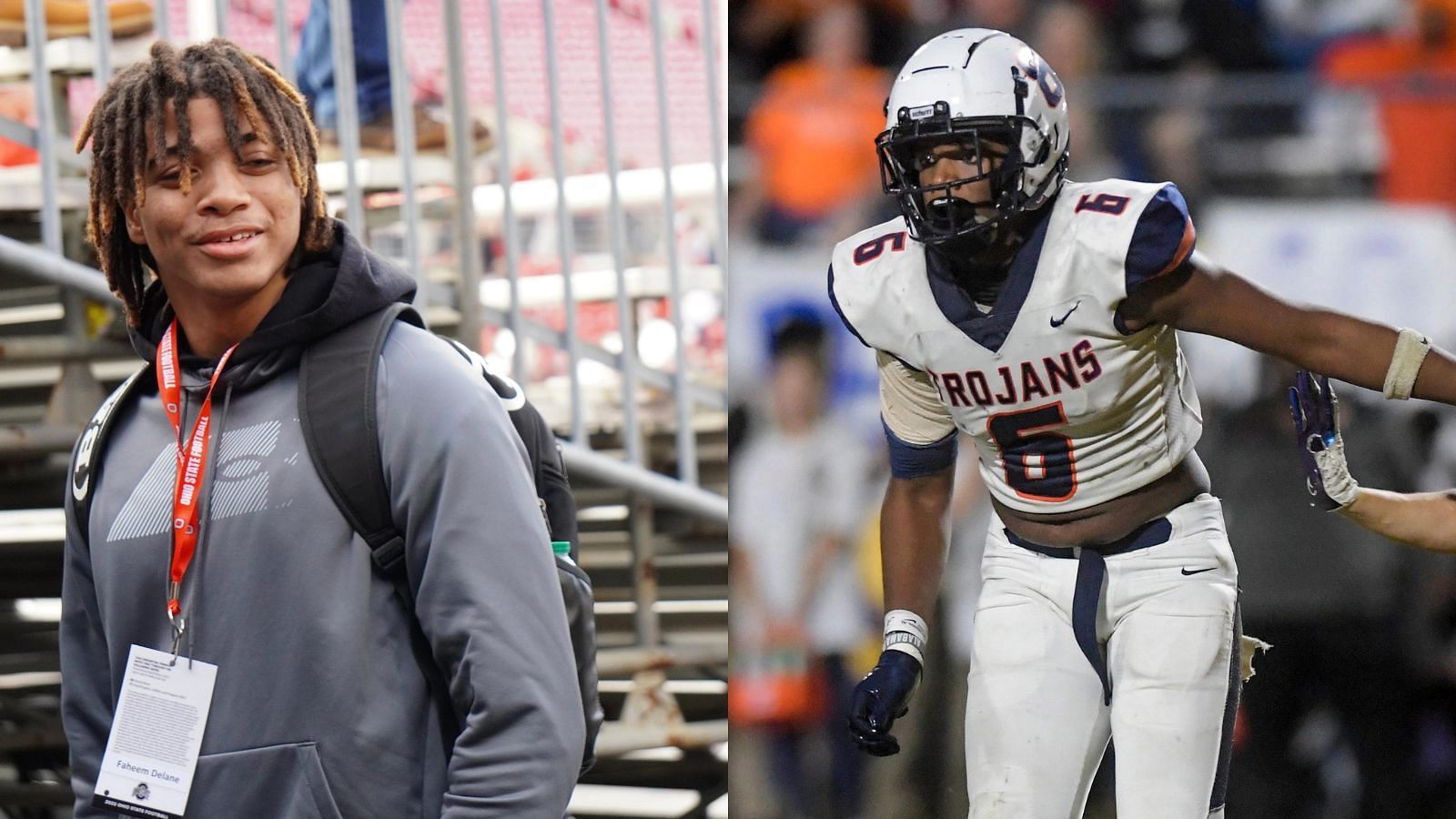 Ohio State commits Faheem Delane and Zion Grady are part of a massive class for Ryan Day (Photo credits: Delane by The Columbus Dispatch and Grady by The Montgomery Advertiser).