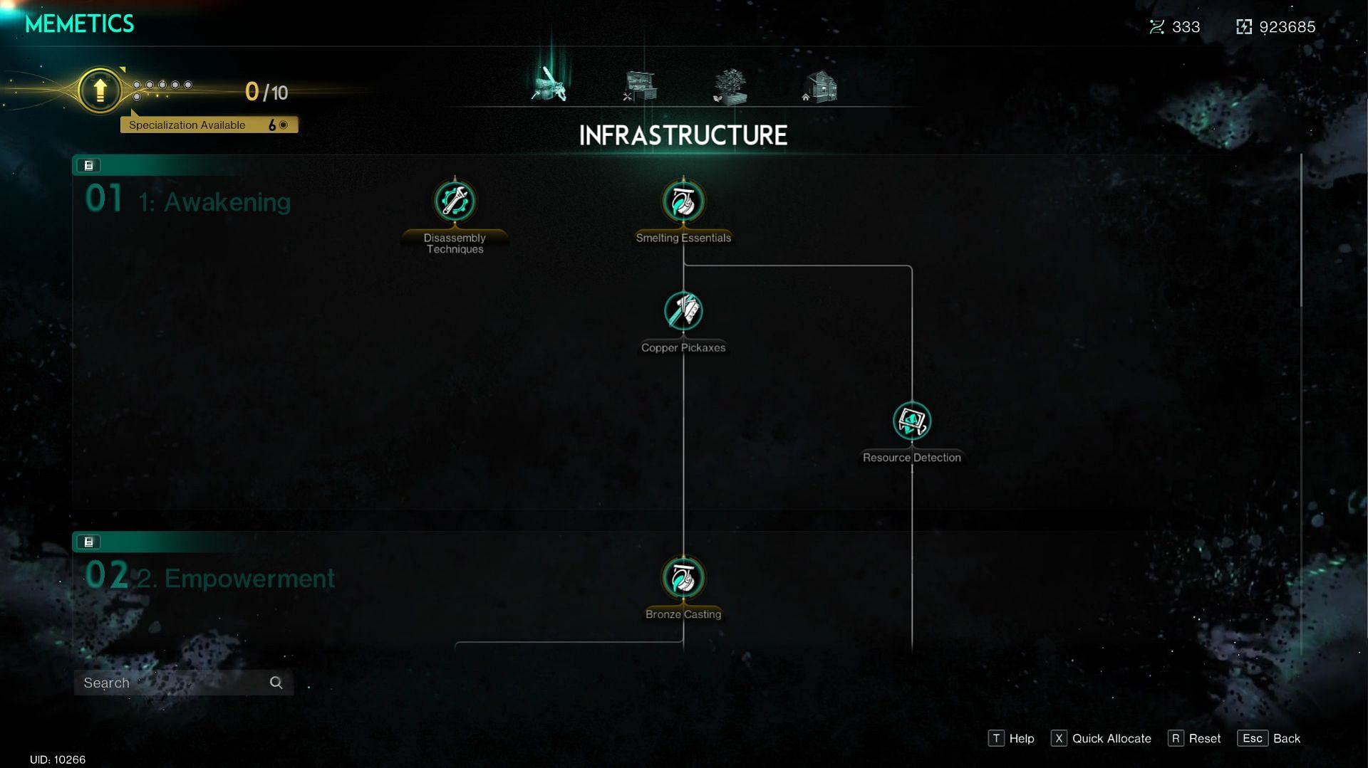 Navigate the Memetic tree to unlock the Gatling Cannon (Image via Starry Studio)