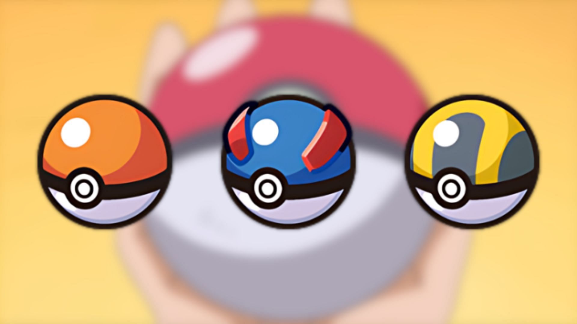 Poke Ball, Great Ball and Ultra Ball (Image via TPC)