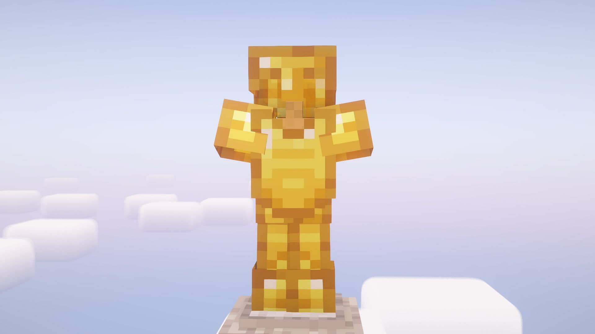 Gold armor is mainly useful in the Nether (Image via Mojang Studios)