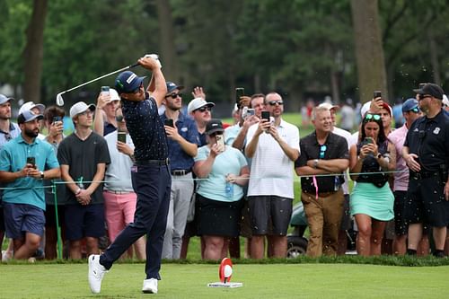 Rickie Fowler at the Rocket Mortgage Classic (Image via Getty)