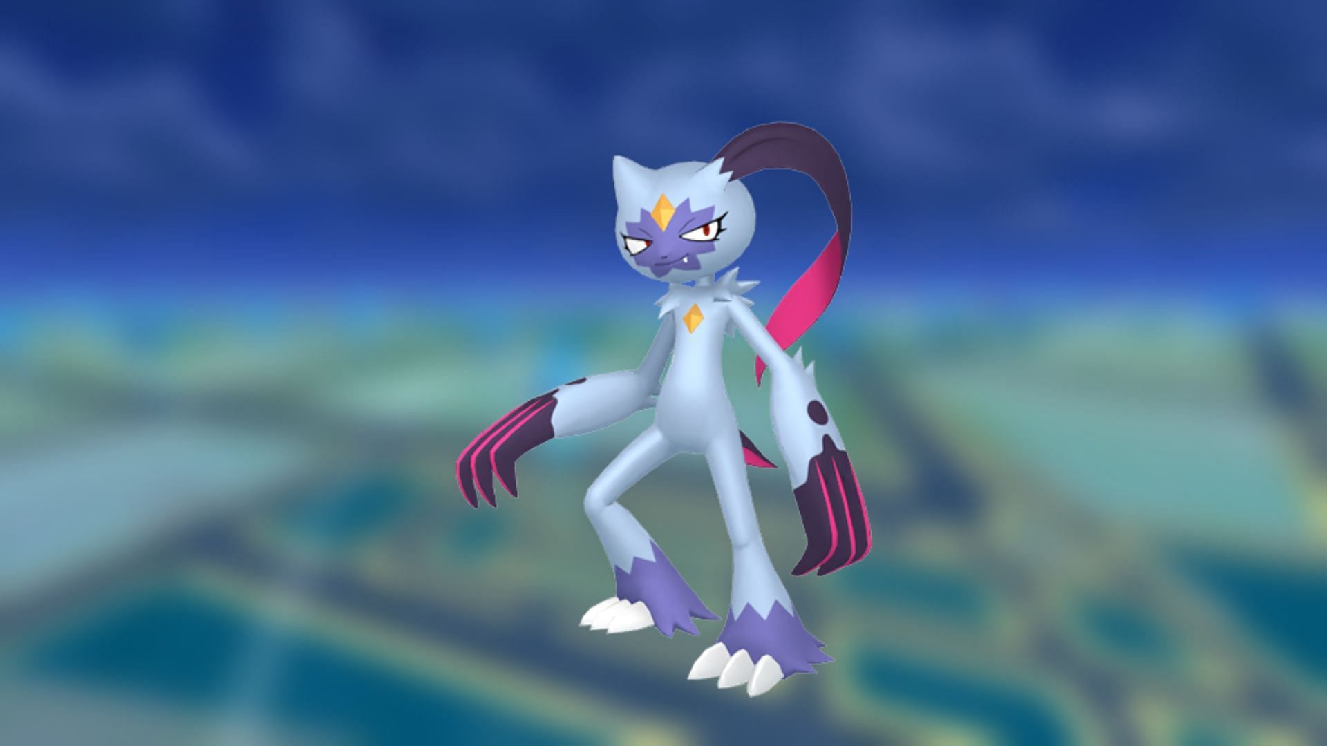 Sneasler received a Shadow variant thanks to Niantic introducing Shadow Hisuian Sneasel (Image via The Pokemon Company)