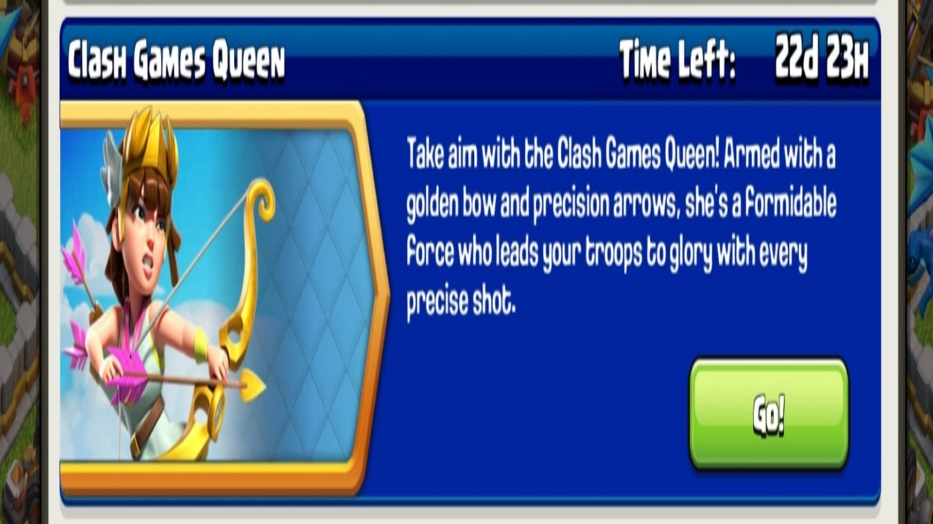 Clash Games Queen skin in Clash of Clans 