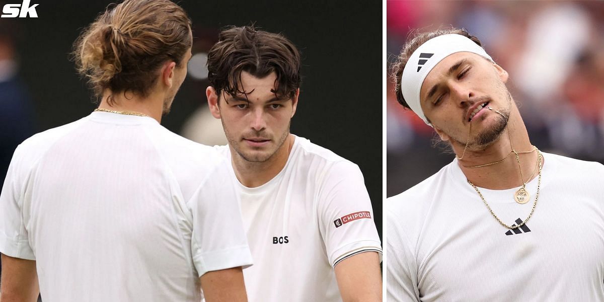 Taylor Fritz pictured with Alexander at the 2024 Wimbledon Championships (image Source: Getty)