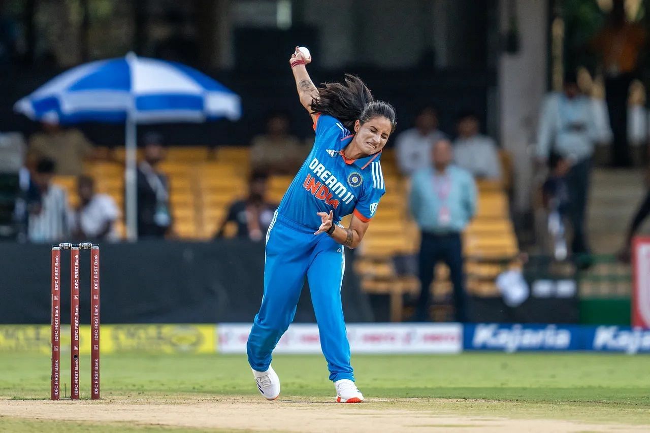 Renuka Singh didn't play the final two ODIs against South Africa. [P/C: BCCI]