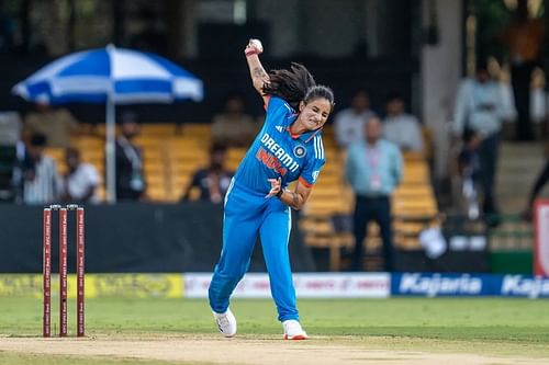 Renuka Singh didn't play the final two ODIs against South Africa. [P/C: BCCI]