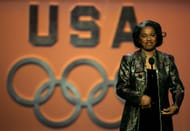 Ashford at the US Olympic Hall of Fame Induction Ceremony