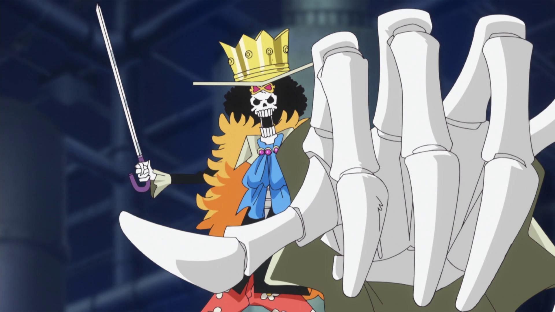 Brook wielding Soul Solid in One Piece (Image via Toei Animation)