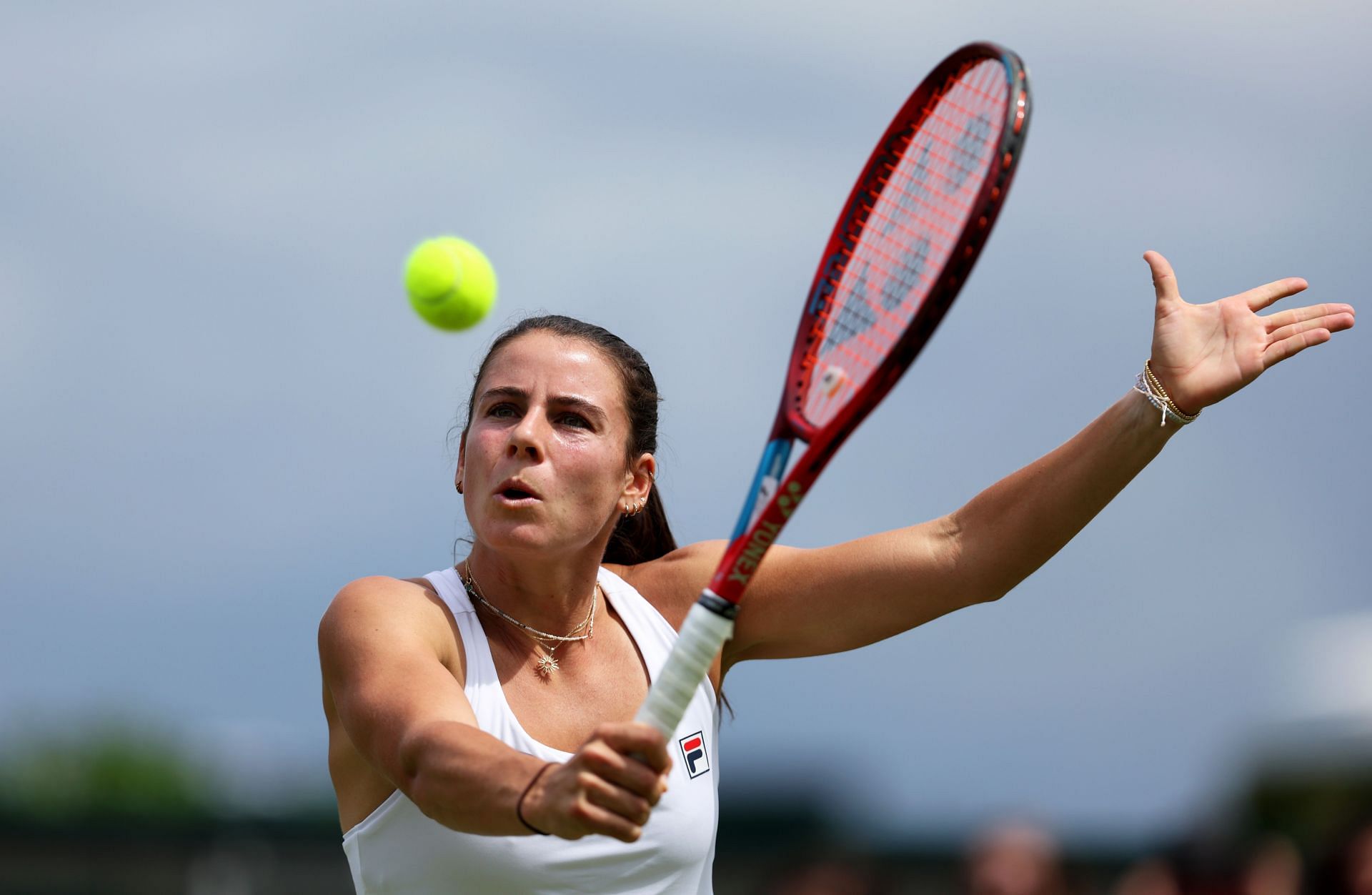 Emma Navarro at the 2024 Wimbledon. (Photo: Getty)