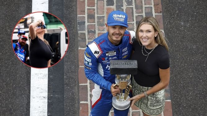 "Haven't had a drop to drink in almost 6 months" - Kyle Larson's birthday tribute prompts wife Katelyn's playful sobriety comment