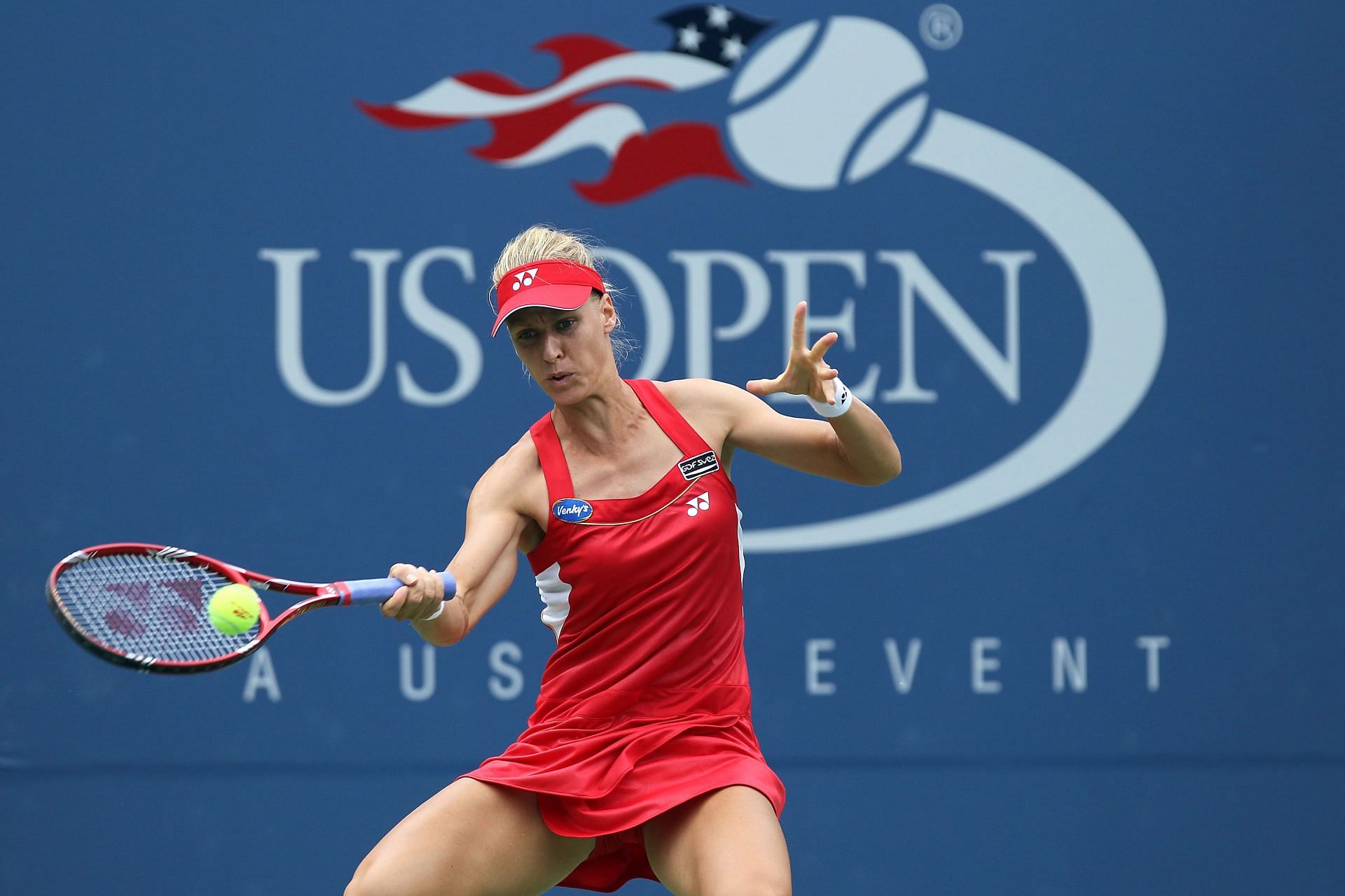 Elena Dementieva at the US Open, 2010 (Getty Images)