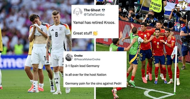 "Germany pain for sins against Pedri”, “Yamal has retired Kroos” - Fans react as hosts crash out of Euro 2024 after Spain seal win in extra-time