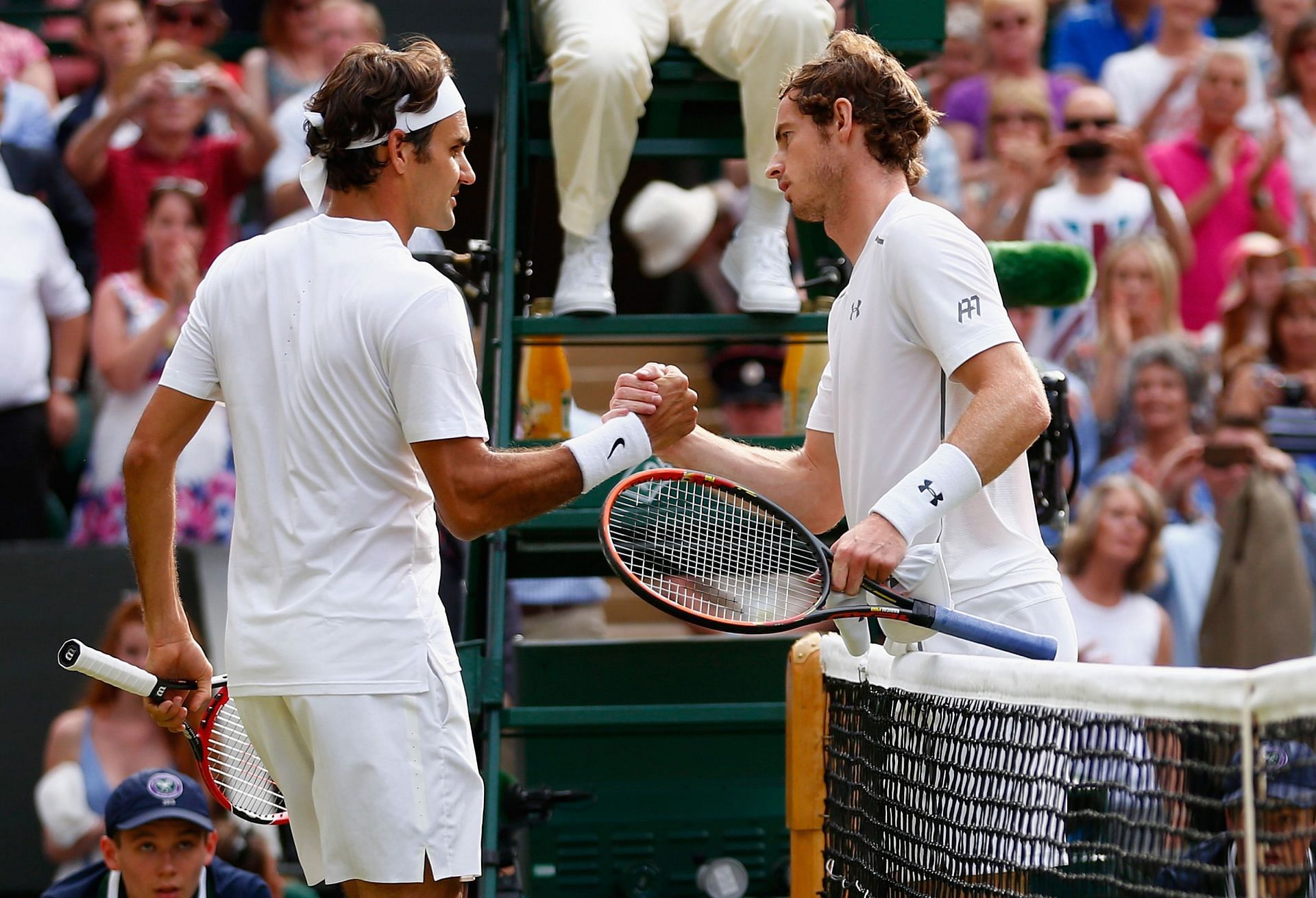 Roger Federer and Andy Murray faced off twice at Wimbledon (IMAGE: GETTY)