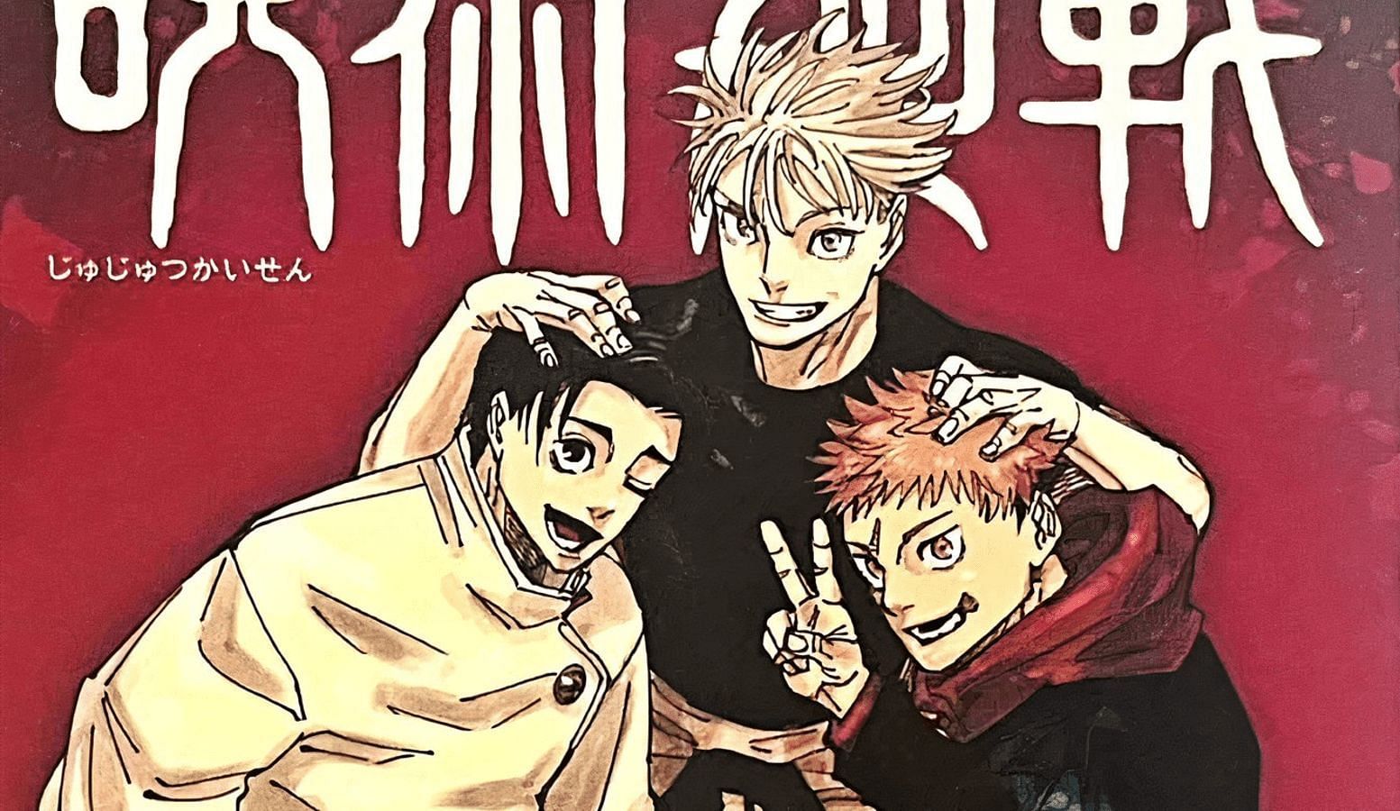 Gege continues to push the Gojo, Yuji, Yuta trio in official Jujutsu Kaisen art (image via Gege Akutami, Shueisha)