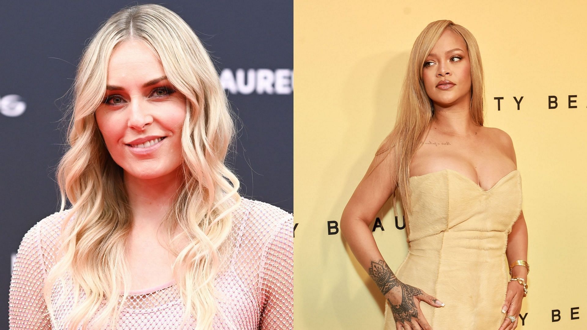 Lindsey Vonn and Rihanna (Images via Getty)