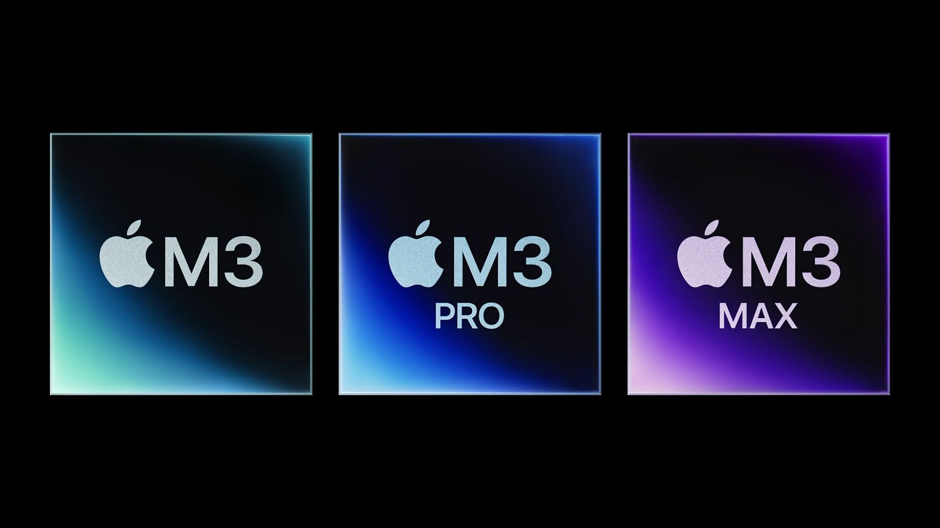 Apple M3 family of chips (Image via Apple)