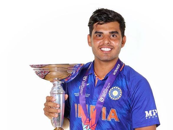 Nishant Sindhu after winning the ICC Under-19 Cricket World Cup 2022 (Image Credits: Nishant Sindhu&#039;s Instagram)