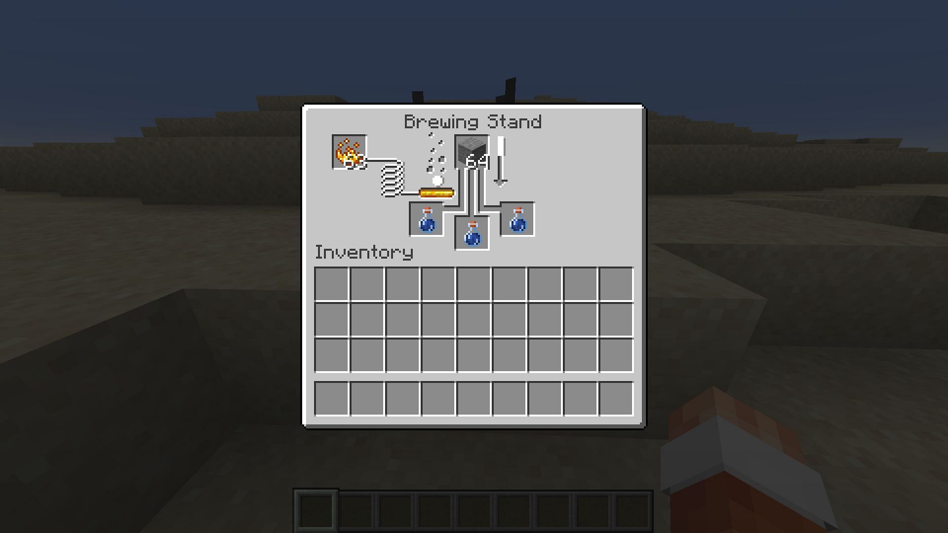 The process of brewing Potions of Infestation in the Minecraft 1.21 update (Image via Mojang)