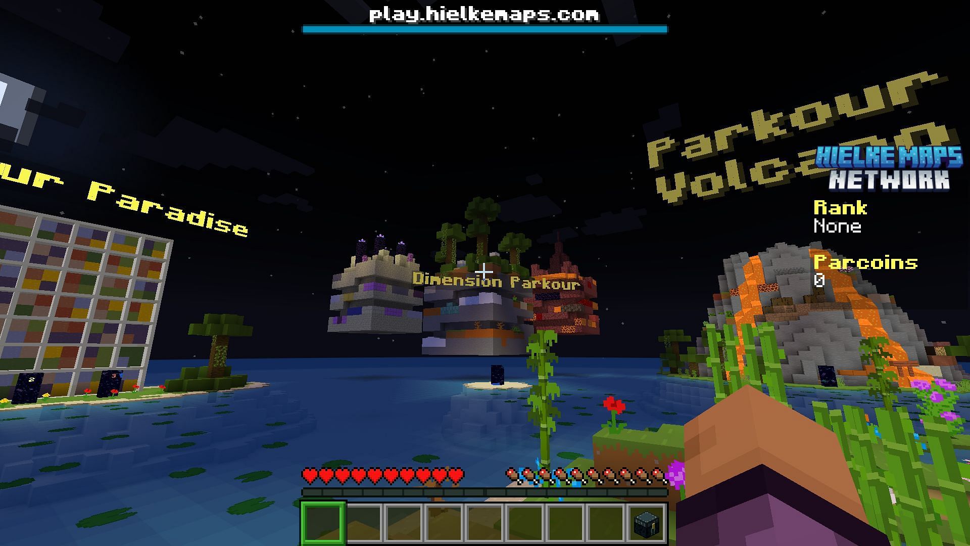 Popular parkour spiral server (Image via Mojang)