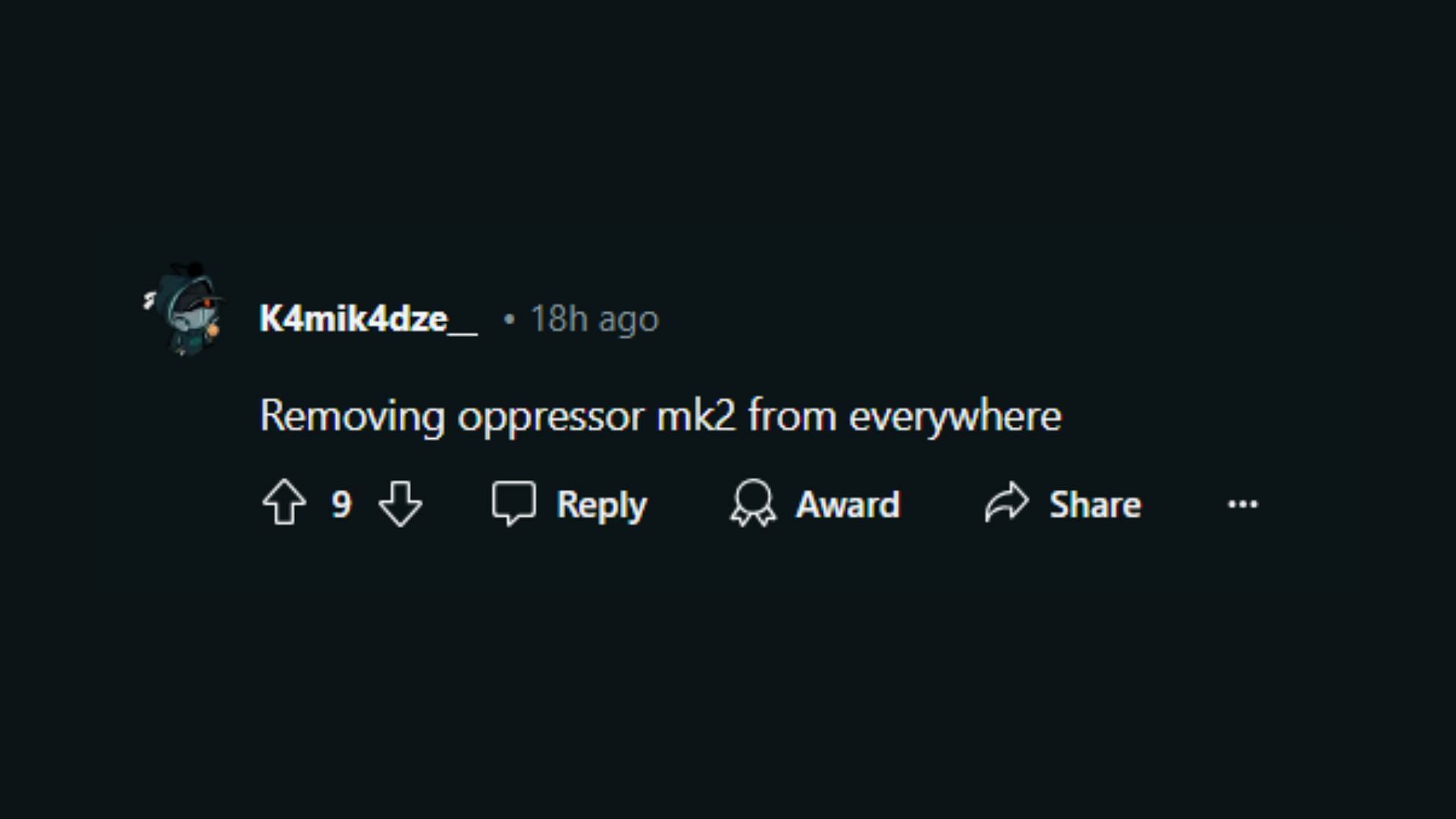 u/K4mik4dze__’s comment on the thread (Image via Reddit)