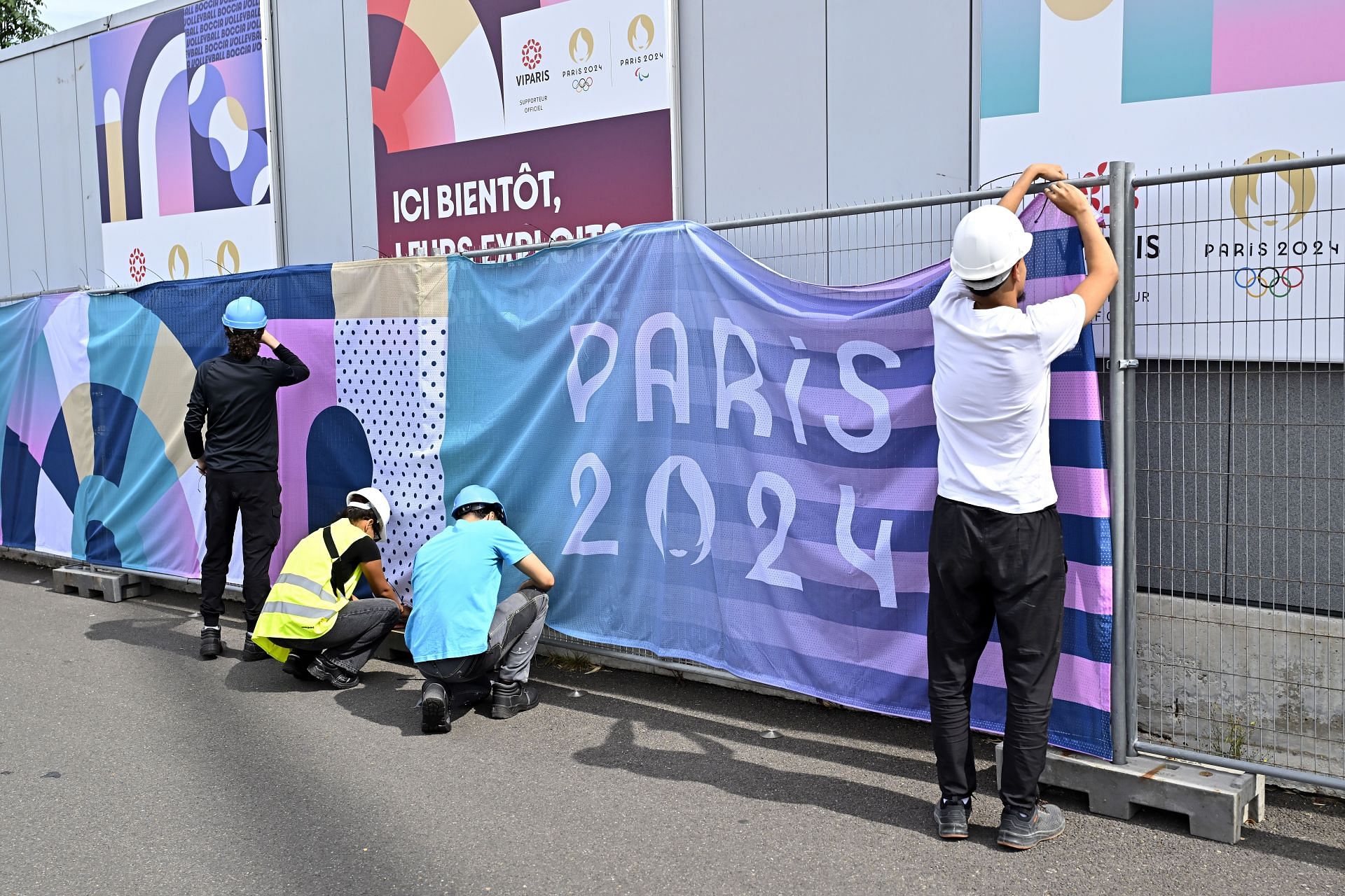 Media Visit of Paris 2024 South Arena