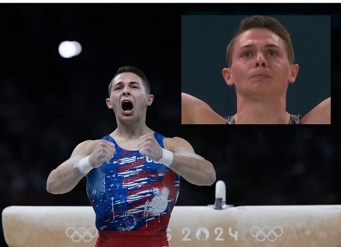In Pictures: Paul Juda emotional after brilliant performance in men's gymnastics finals to lead USA to first medal in 16 years at Paris Olympics