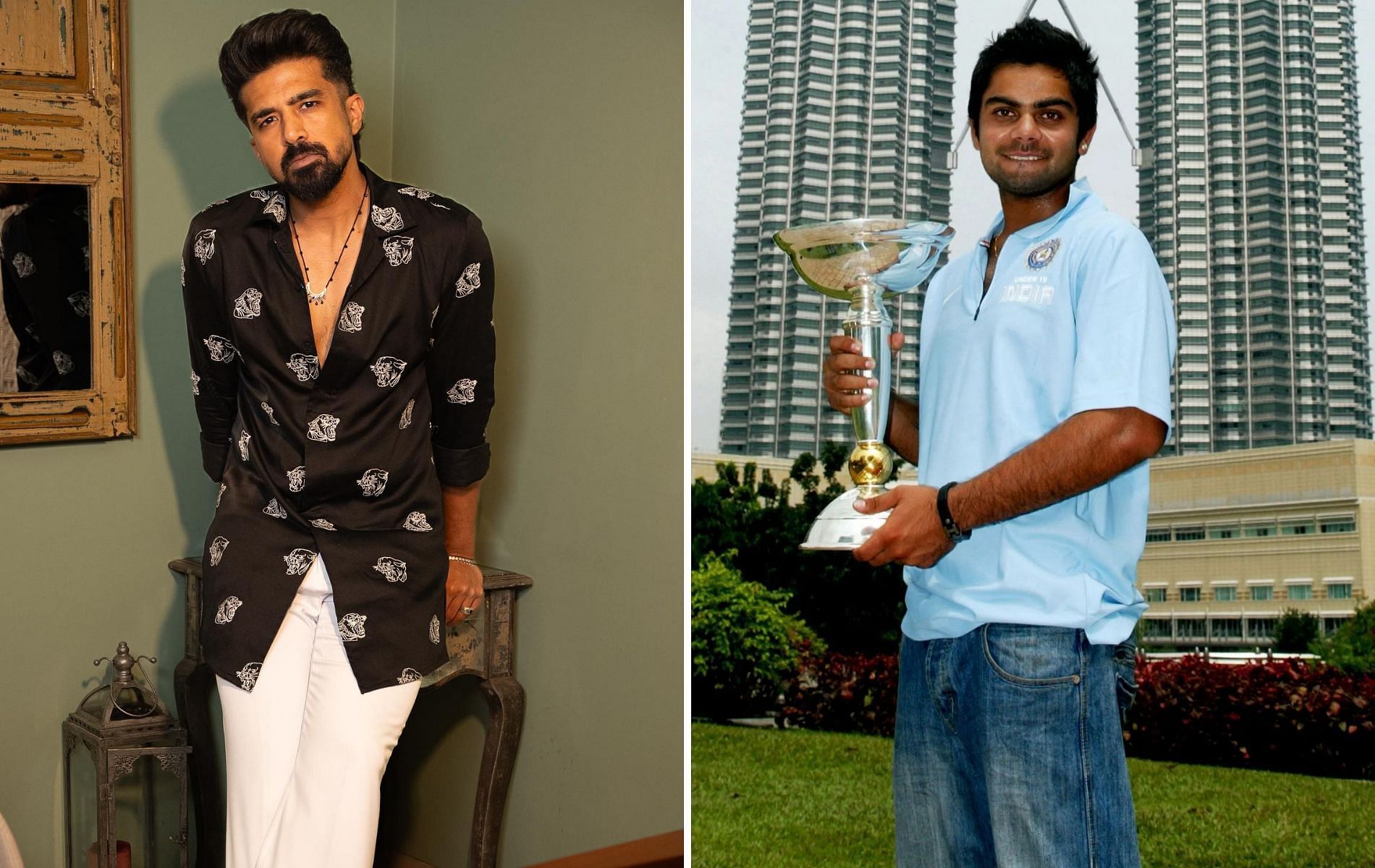 Saqib Saleem (L) played Under-19 cricket for Jammu and Kashmir. 